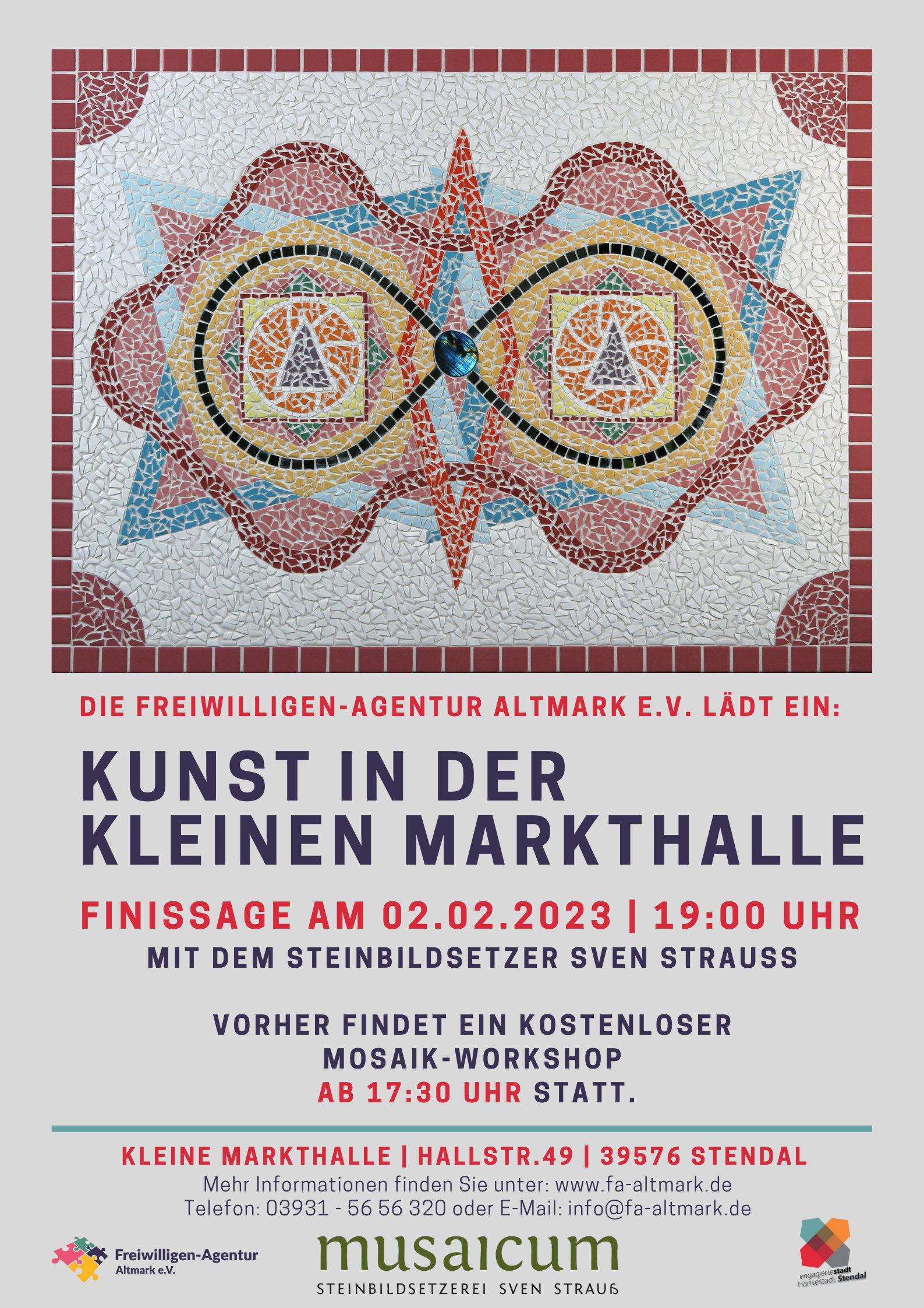 Mosaikkurs und Finissage mit Sven Strauß