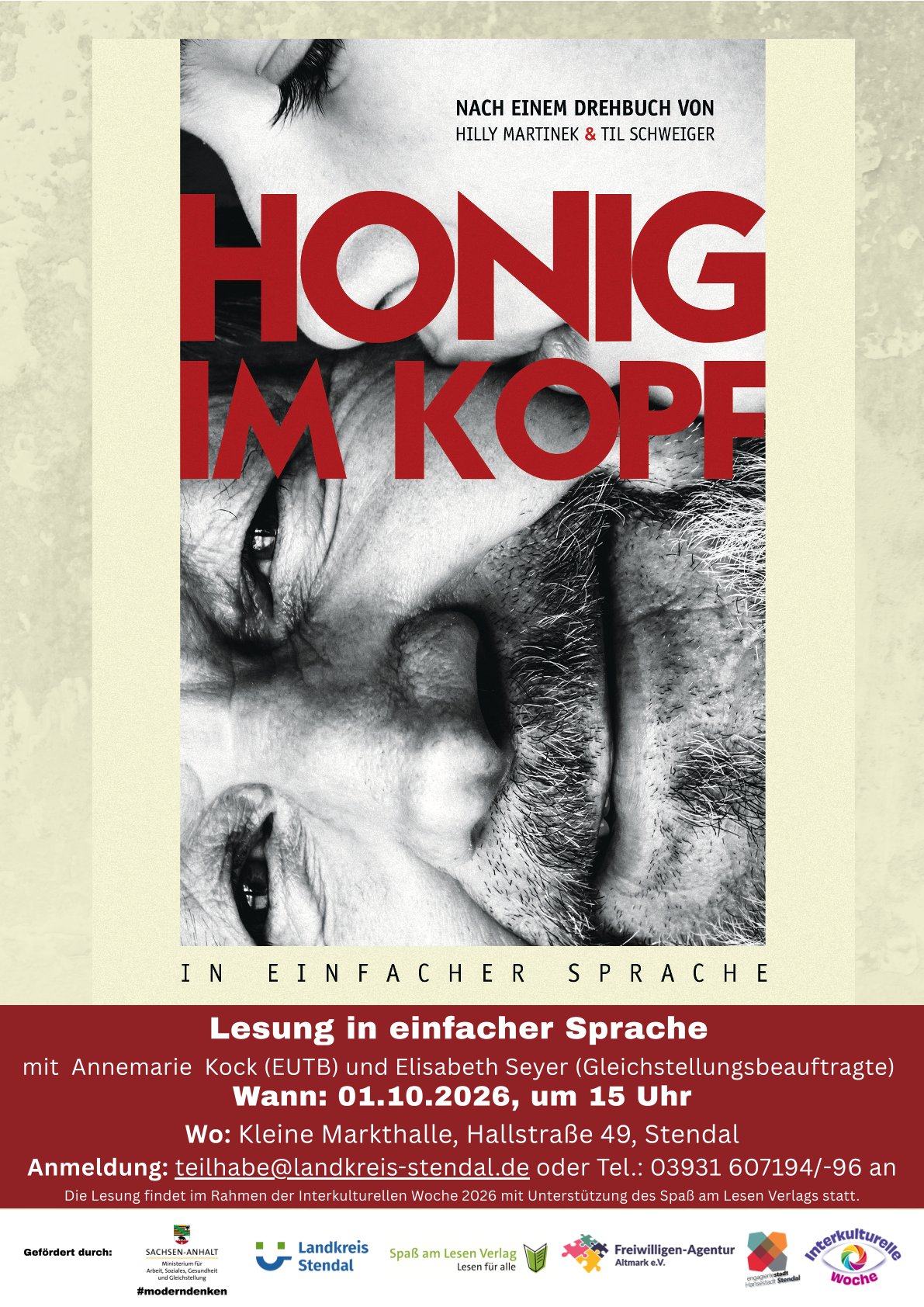 „Honig im Kopf“ – Lesung in einfacher Sprache